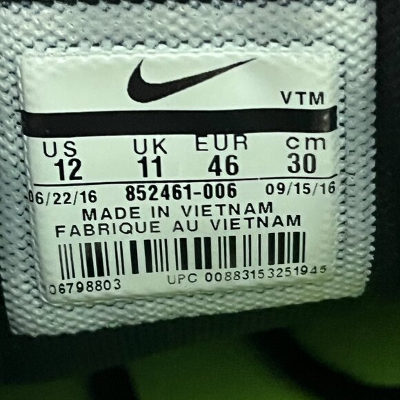 Nike Air Max Sequent 2 Bred Men's Athletic Shoes Red Black - Picture 8 of 8